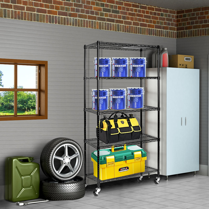 Masion 35.43'' W Metal Shelving Unit