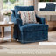 Fauteuil pivotant rembourré en chenille-69381050