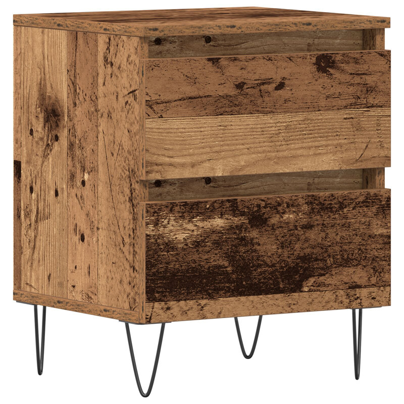 40cm W Solid Wood Bedside Table