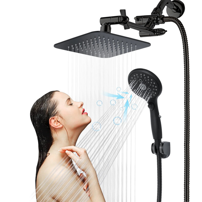 Pomme de douche à pluie double 1,75 GPM GPM