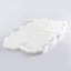 Tapis en peau de mouton véritable de qualité supérieure 4 x 6 pieds blanc ivoire