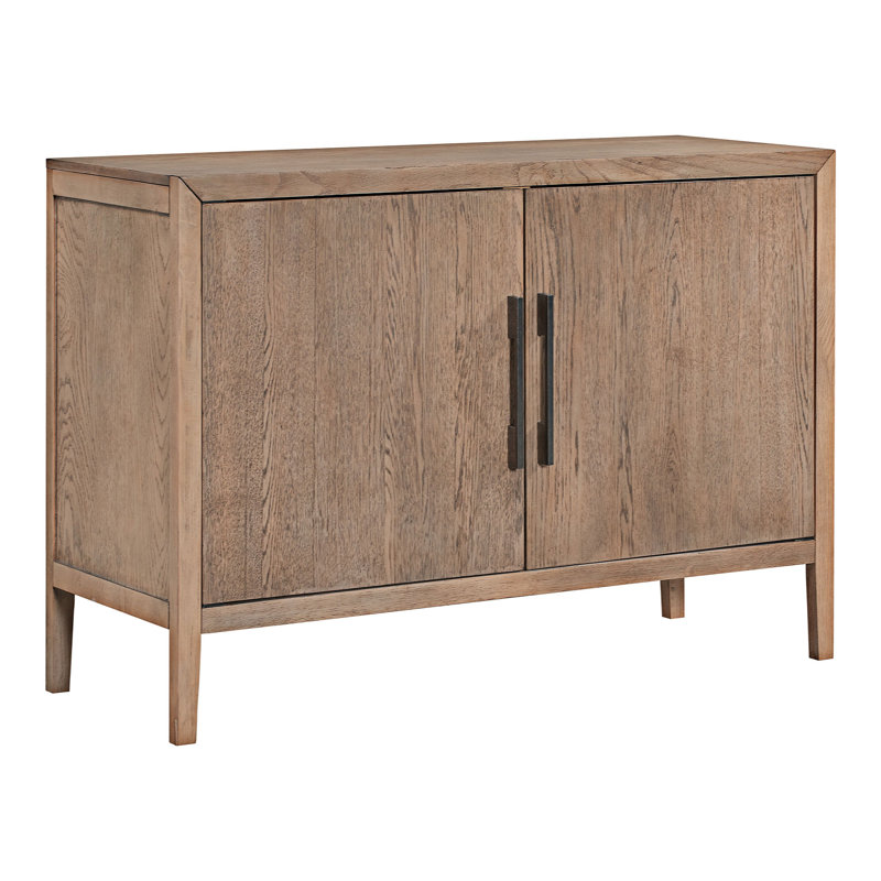 Buffet en bois avec 2 portes, Beige
