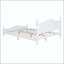 Full Size Retro Platform Bed with Wooden Slat Support-410671588-410671591