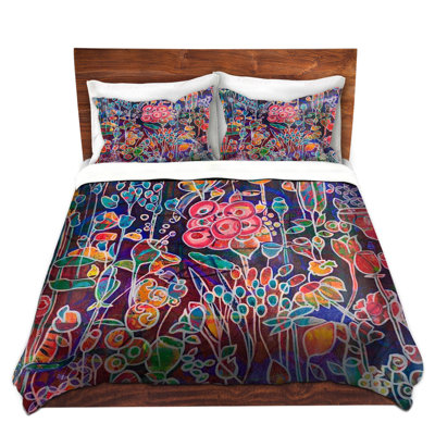 Ensemble de housse de couette night fleuri