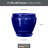 6.1" Collins Planter, Blue, 2-pack