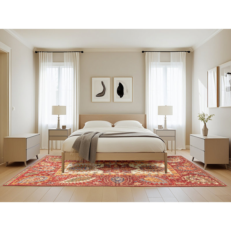 Abstract Indoor Rug, Rectangle 5' x 8'