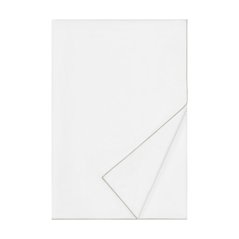 Arlo Duvet Cover, White/Sterling, Twin Duvet Cover
