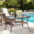 Patio Wicker Coffee Table With Glass Top-1014907961