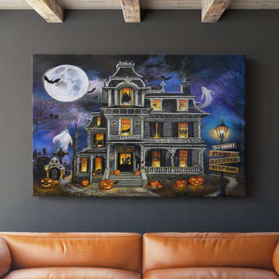 Haunted Mansion Moonlight -Gallery Wrapped Cavas