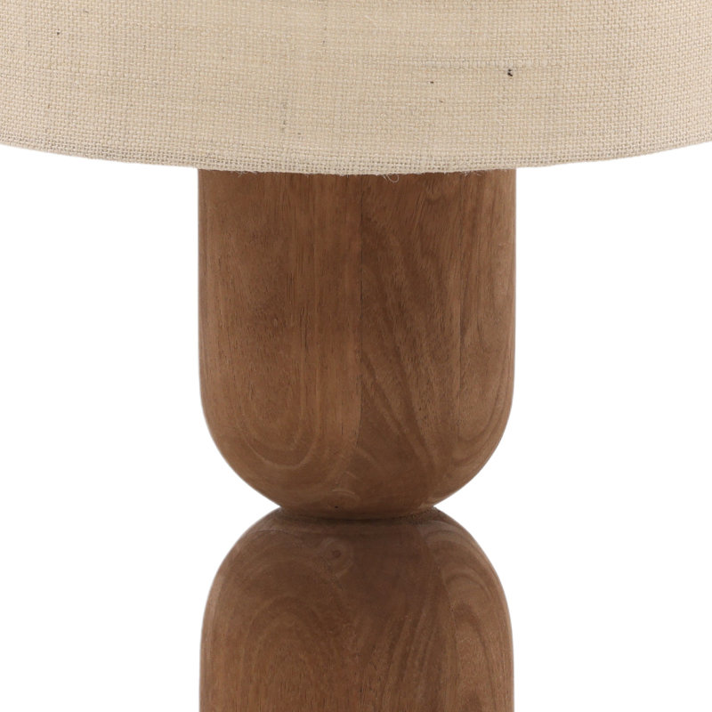Lampe de table en bois massif Anwen