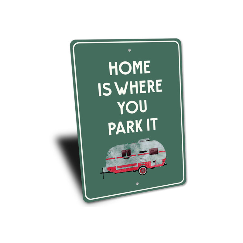 Enseigne en aluminium Camper, H 18 po x l 12 po x P 0,06 po