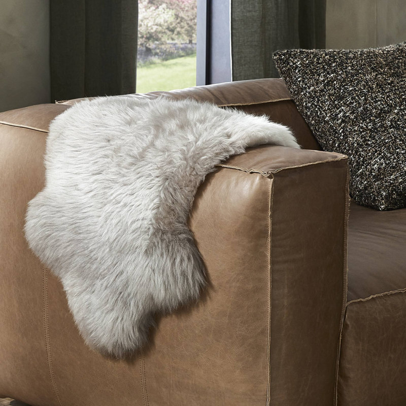 Stacey Standard Throw Blanket, Light Gray