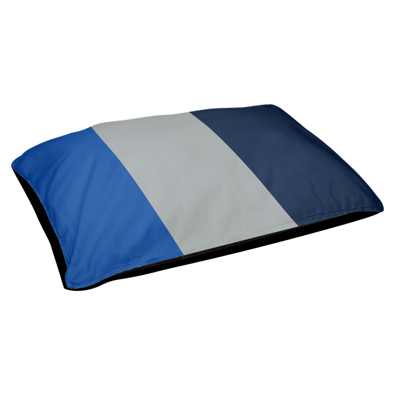 Oreiller Atlanta, Moyen (L 30 po x l 40 po), Bleu royal / gris / bleu marine