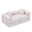 Canapé-lit modulaire pour appartement, canapé-lit convertible, structure de forme fixe et accoudoirs amovibles, canapé-lit pliant pour petits espaces, sans assemblage, velours côtelé-1804948602