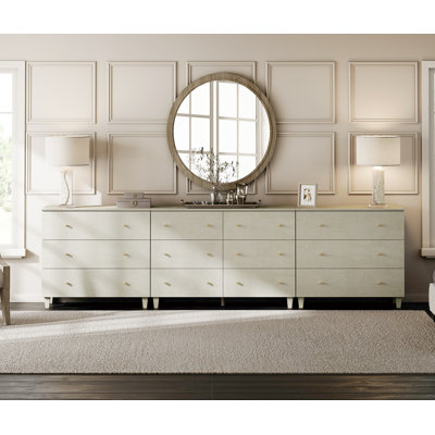 3-In-1 Wide Dresser With 12 Drawers For Bedroom