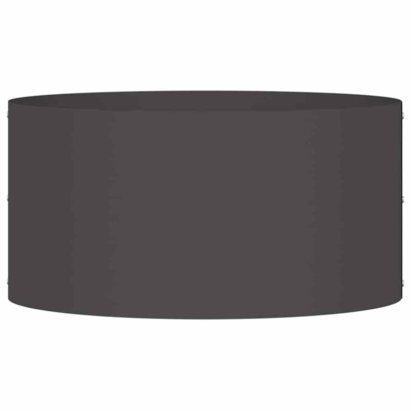 Garden Planter 20 Cm Steel, 20cmH x 40cmW x 40cmD, Black