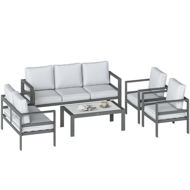 Garden Sofa Set, Dark Grey