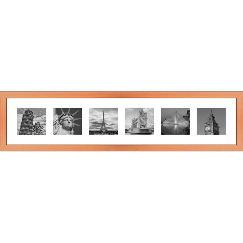 Adalhi Wood Picture Frame with Mat, Copper