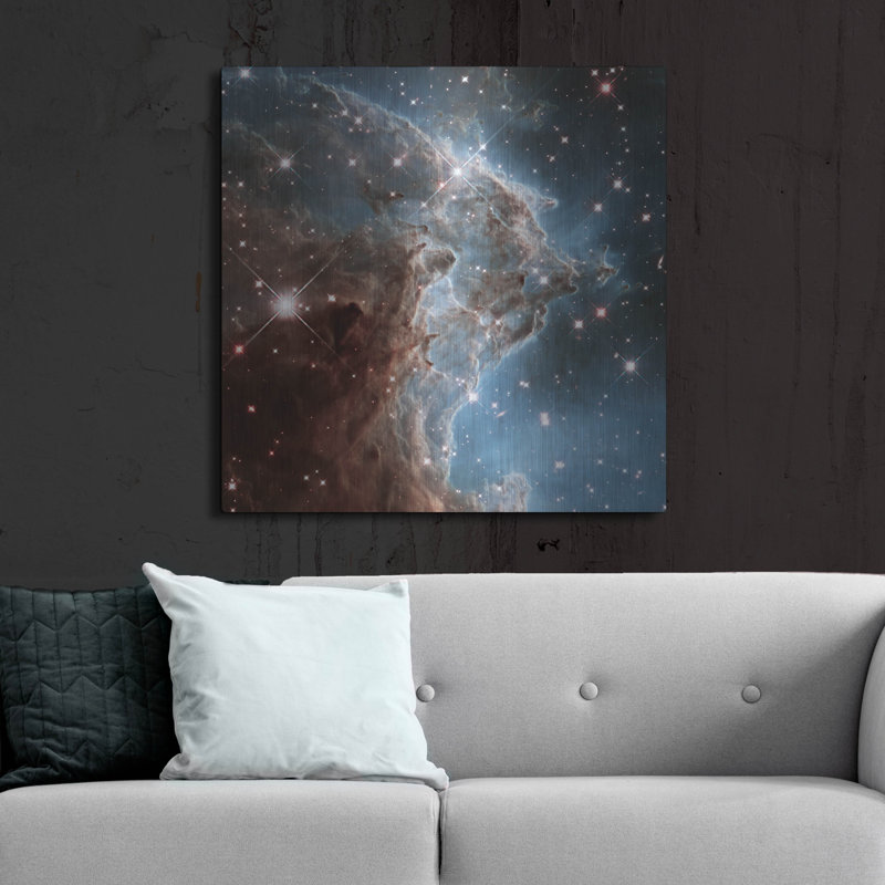 Art mural en métal «Monkey Head Nebula» par la NASA Hubble Space Telescope, H 36 po x l 36 po