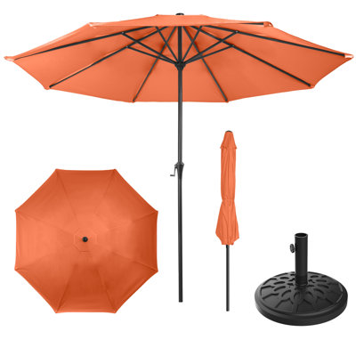 Parasol de patio 9 pi avec base lestée 19 lb Pure Garden