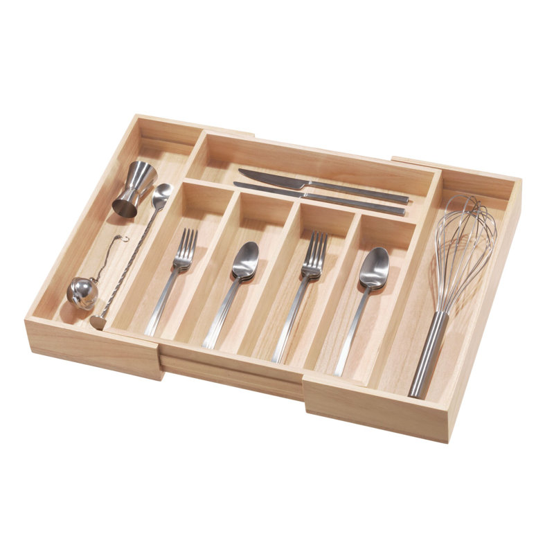 Robyn Adjustable Flatware & Kitchen Utensils Drawer Organizer