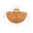 2-Light Rattan Shell-Shape Semi-Flush Mount-1706434854