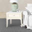 Ensemble de tapis de couleur unie touffetés à la machine en polyester gris clair-1518446445