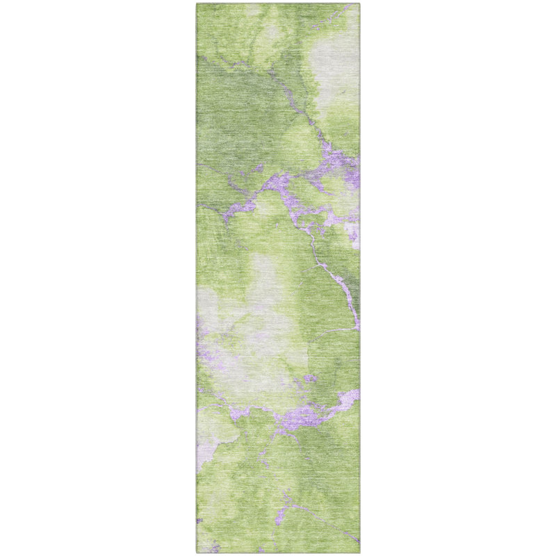 Premium Machine Washable Jacquez AMF1790 Abstract Rug, Runner 2'3" x 7'6"