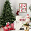 Arbre de Noël double 89,78 po de hauteur avec 2441 pointes, matériau pour la durabilité, grands espaces larges, structure simple articulée, support en métal renforcé 7,5 pi Pe / Design grandes branches