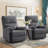 30.7" W Chenille Power Recliner-1597397849