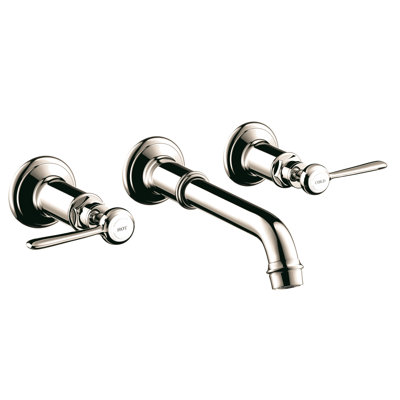 AXOR Montreux Wall Mounted Bathroom Faucet Trim with Lever Handles Faucet Trim Only