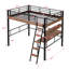 Lit mezzanine en métal avec bureau intégré