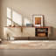 Luxury-modern high-end saddle leather TV cabinet-823269686