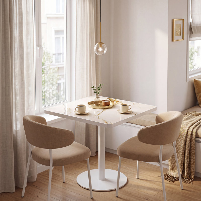Metal Base Dining Table