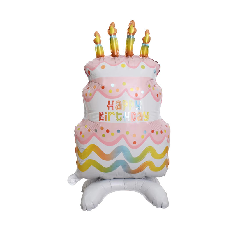  Décoration de gâteau d'anniversaire debout ballon en aluminium F07M1-13