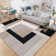 Milo Neutral Geometric Pattern Area Rug - Modern Contemporary Low-Pile Accent Rug
