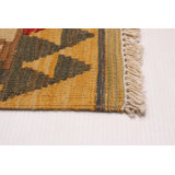 Tapis rouge nouvel âge en laine 3 pi 3 po x 5 pi Xaivier