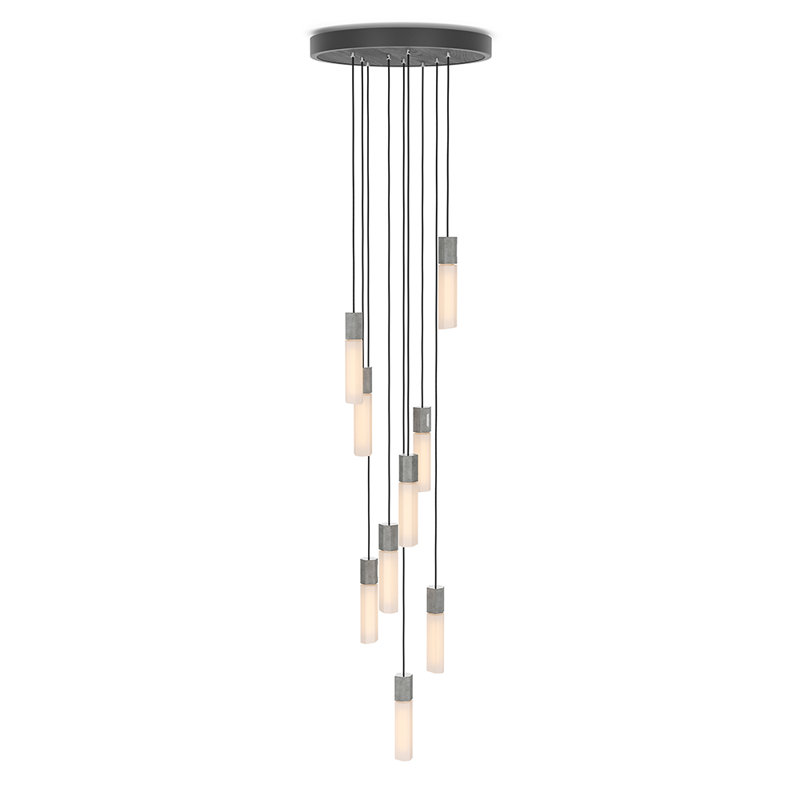 Basalt 9 - Light Pendant, Stainless Steel