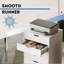 Classeur à 5 tiroirs avec roulettes Arijus, commode de rangement en bois, commode de chambre, classeur de bureau, commode mobile pour bureau personnel-1536444133