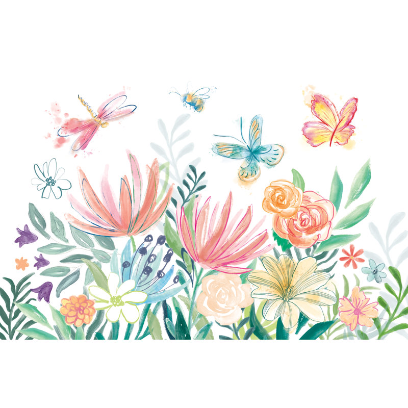 Flower Fun I by Mary Urban - Wrapped Canvas Art Prints, 30cm H x 46cm W x 3.8cm D