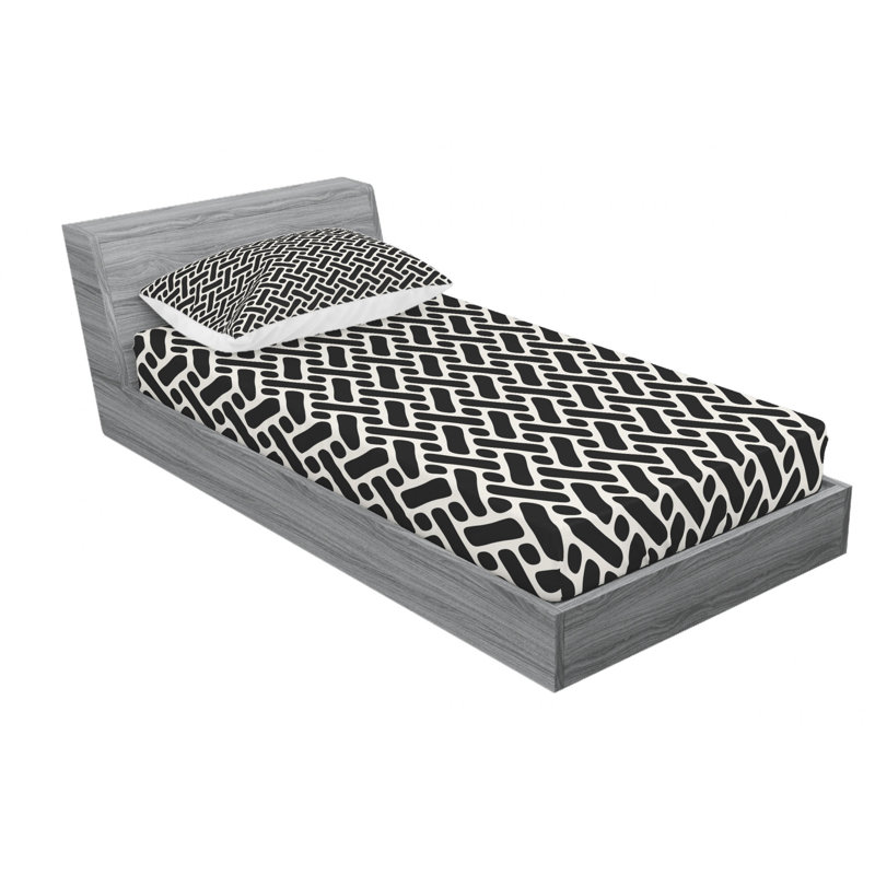 Microfiber Sheet Set, Twin Sheet Set with Fitted Sheet