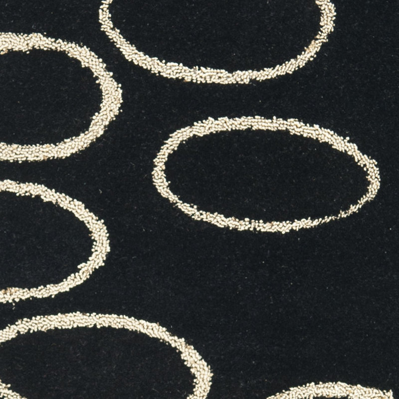 Jorie Hand Tufted Wool And Viscose Geometric Rug, Rectangle 5' x 8'