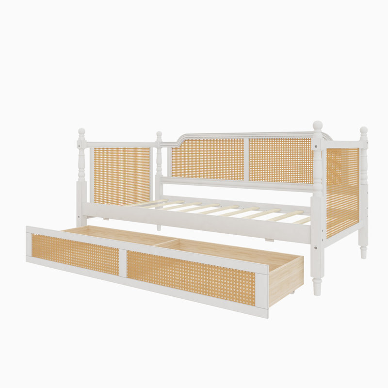 Rattan Daybed with 2 Drawers