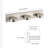 23.62 in. 3 Light Modern Dimmable 5CCT LED Bathroom Vanity Light over Mirror-927324839-927324858