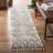 Triplett Fringe Shag Cream/Grey Area Rug-1078178999