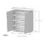 Virenque Highboard 120cm Mat Anthracite-1575609948