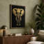 Golden Elephant Minimalist - Wrapped Canvas-1578604632-1578604630