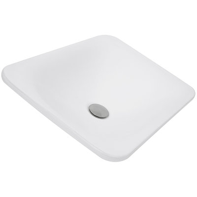 Nantucket Sinks Great Point 14.5'' White Vitreous China Rectangular Bathroom Sink