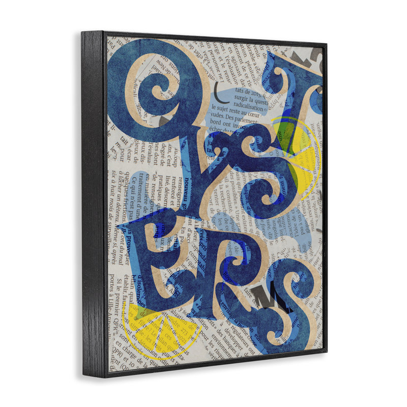 Giclée encadrée classique rétro, design par Lil 'Rue, Giclée encadrée noir minuit, H 20 po x l 16 po