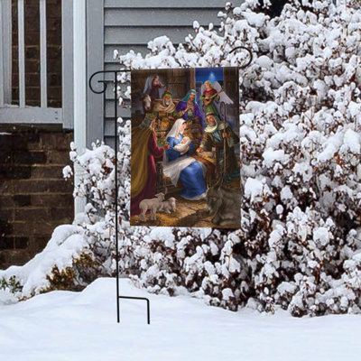 Holy Family Christmas Garden Flag